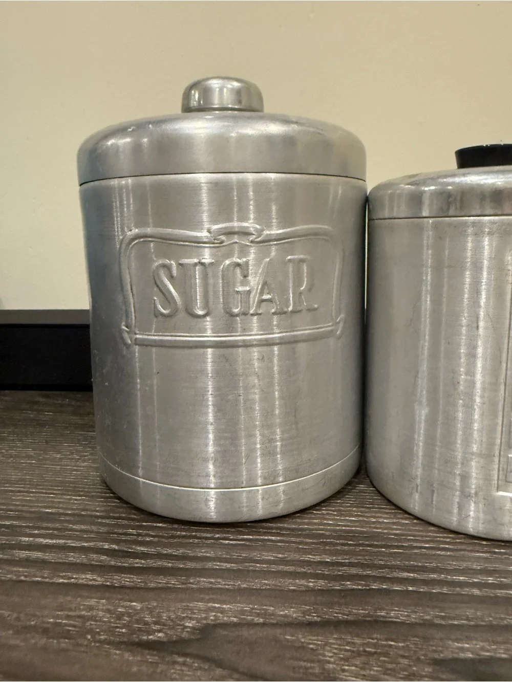 A.C. HELLER HOSTESS-WARE Aluminum Nesting Canister Set of 4 Made in ITALY MCM
